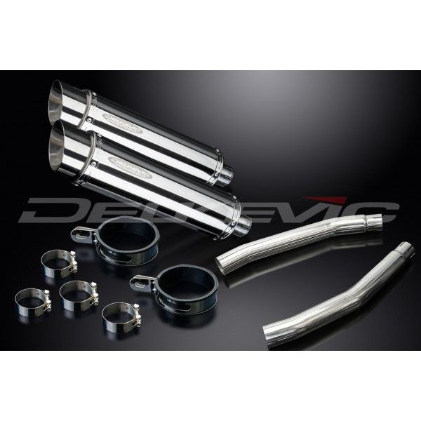 Delkevic slip-on kit Round RVS 350mm - GSX1300R HAYABUSA (2008-2019)