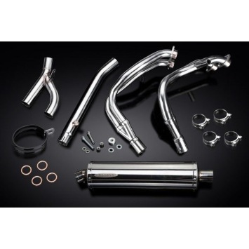 Delkevic volledig systeem Oval RVS 450mm - GSX1300R HAYABUSA 1999-2007
