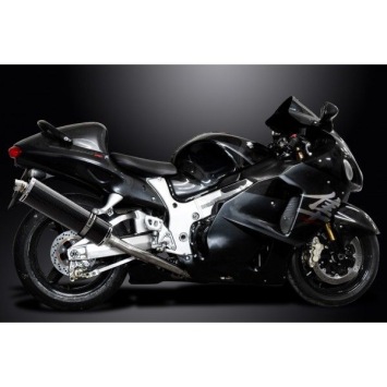 Delkevic volledig systeem Oval Carbon 450mm - GSX1300R HAYABUSA 1999-2007
