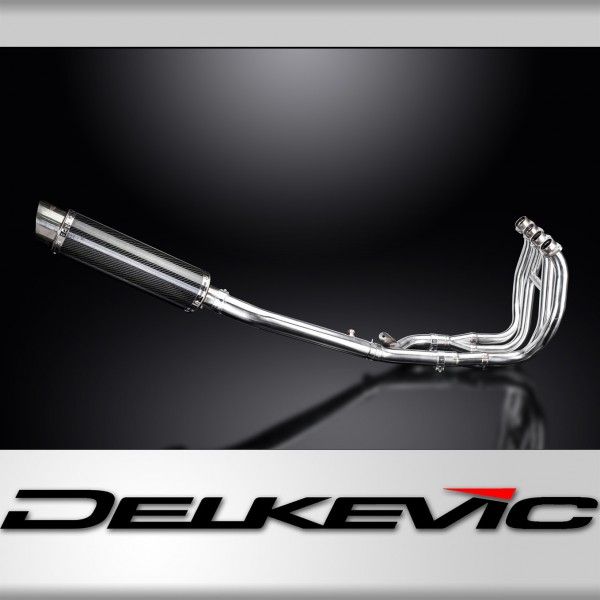 Delkevic volledig systeem Round Carbon 350mm - GSX1300R HAYABUSA 1999-2007