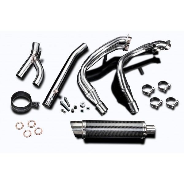 Delkevic volledig systeem Round Carbon 350mm - GSX1300R HAYABUSA 1999-2007
