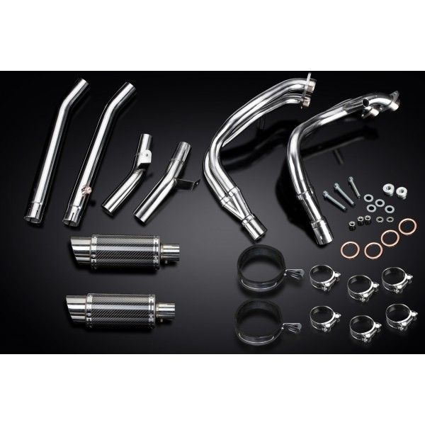 Delkevic volledig systeem Round Carbon 200mm - GSX1300R HAYABUSA 1999-2007