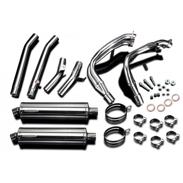 Delkevic volledig systeem Oval RVS 450mm - GSX1300R HAYABUSA 1999-2007