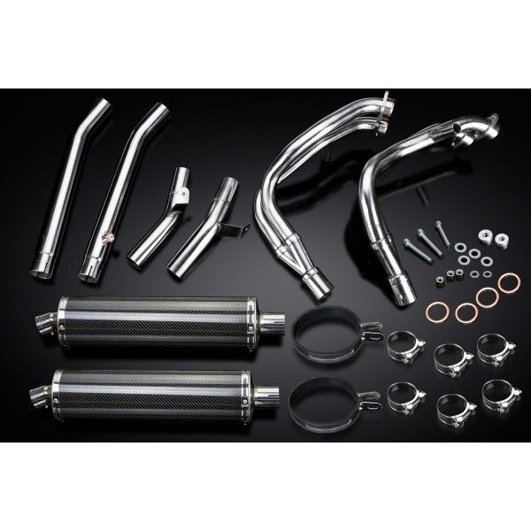 Delkevic volledig systeem Oval Carbon 450mm - GSX1300R HAYABUSA 1999-2007