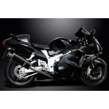 Delkevic volledig systeem Oval Carbon 350mm - GSX1300R HAYABUSA 1999-2007