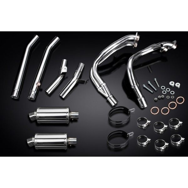 Delkevic volledig systeem Oval RVS 225mm - GSX1300R HAYABUSA 1999-2007
