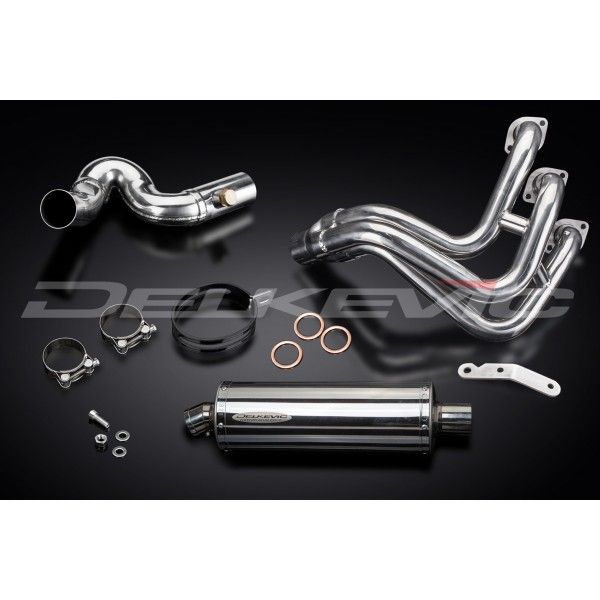 Delkevic volledig systeem Oval RVS 350mm - TRACER 900 15-20