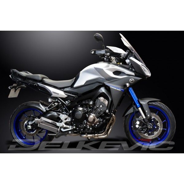 Delkevic volledig systeem Oval RVS 350mm - TRACER 900 15-20