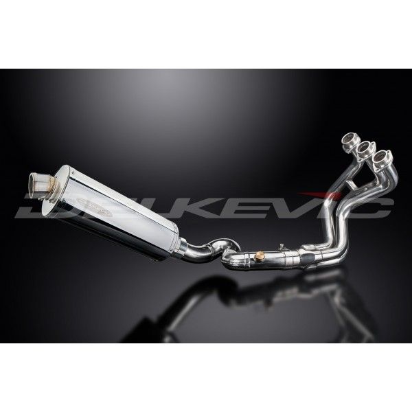 Delkevic volledig systeem Oval RVS 350mm - TRACER 900 15-20