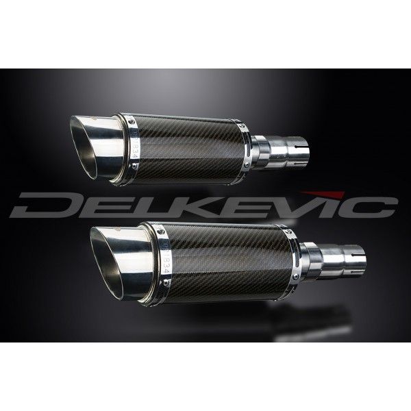 Delkevic slip-on kit Round Carbon 200mm - LEGEND (1998-2001)
