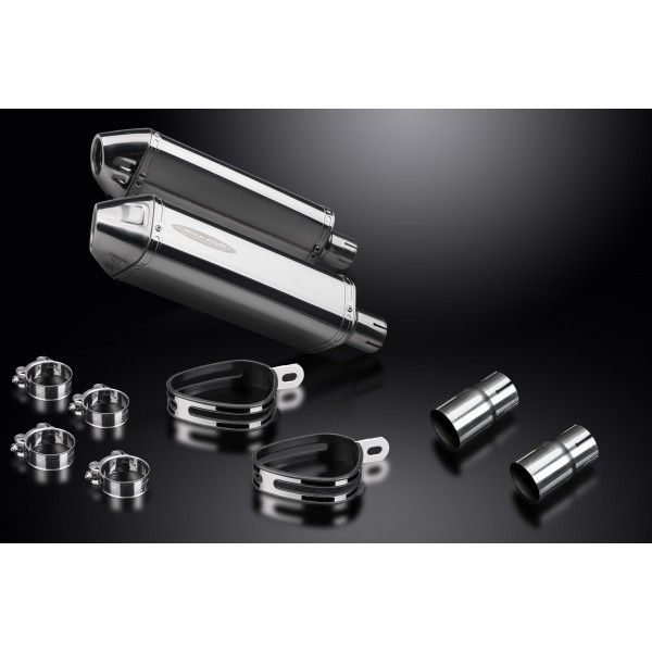 Delkevic slip-on kit Tri-Oval RVS 320mm - LEGEND (1998-2001)