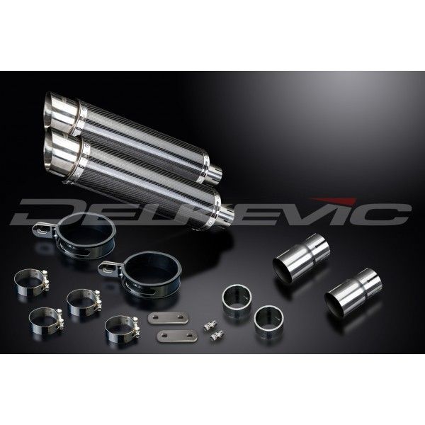 Delkevic slip-on kit Round Carbon 350mm - LEGEND (1998-2001)