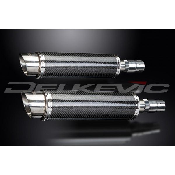 Delkevic slip-on kit Round Carbon 350mm - LEGEND (1998-2001)
