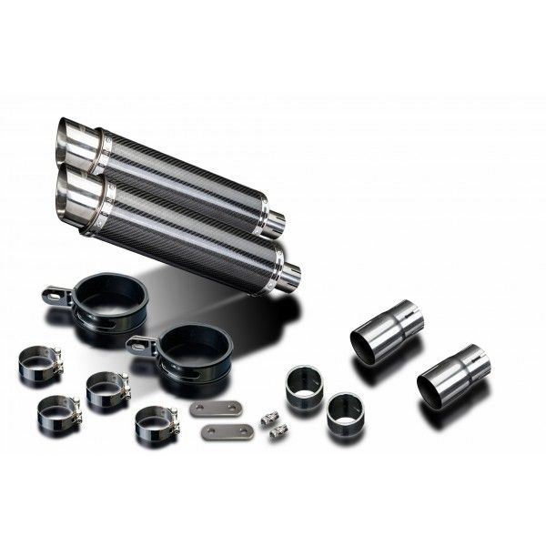 Delkevic slip-on kit Round Carbon 350mm - LEGEND (1998-2001)