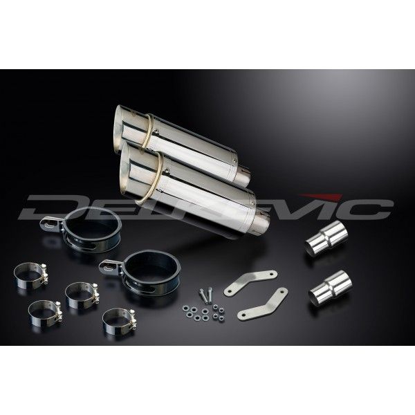 Delkevic slip-on kit Round RVS 200mm - Speed Triple 1050 (2011-2014)