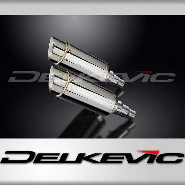 Delkevic slip-on kit Round RVS 200mm - Speed Triple R 1050 (2012-2016)