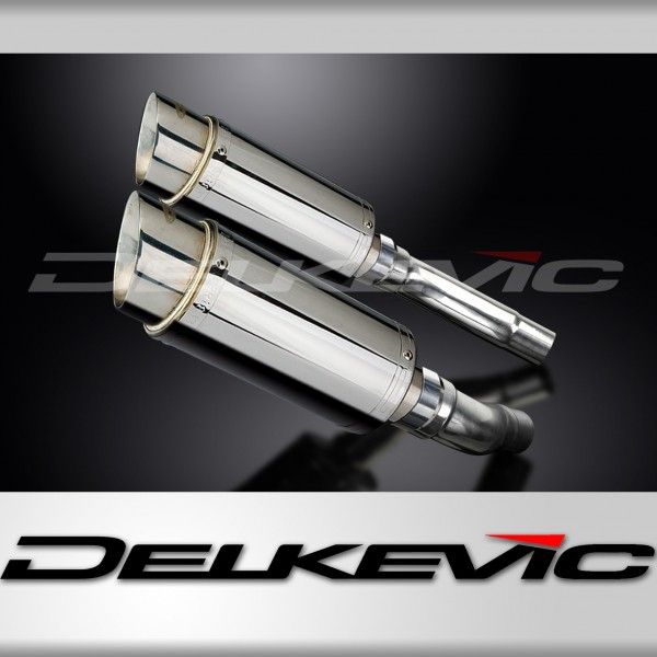 Delkevic slip-on kit Round RVS 200mm - Street Triple 675 (2007-2012)