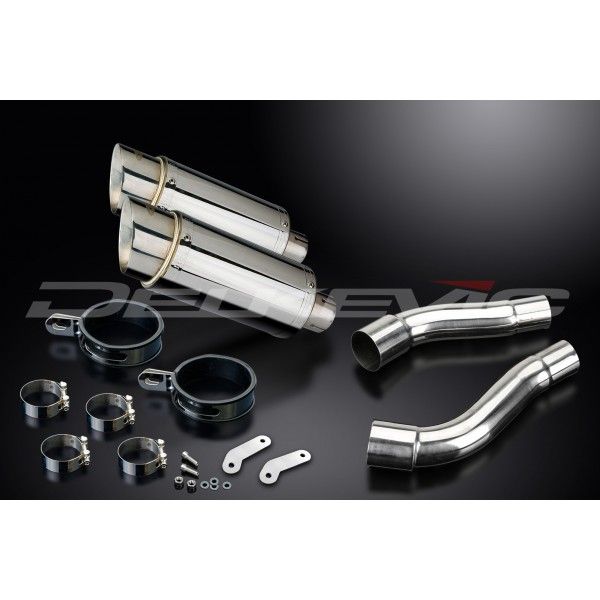 Delkevic slip-on kit Round RVS 200mm - Street Triple 675 (2007-2012)
