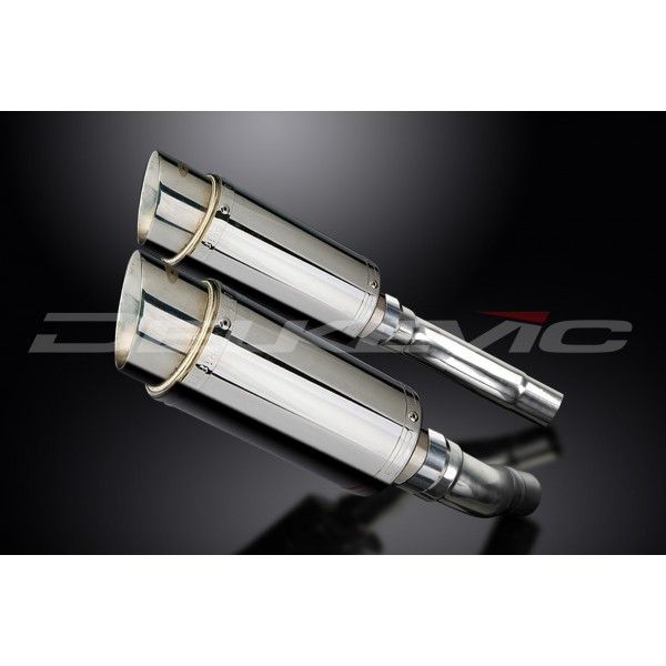 Delkevic slip-on kit Round RVS 200mm - Street Triple 675 (2007-2012)