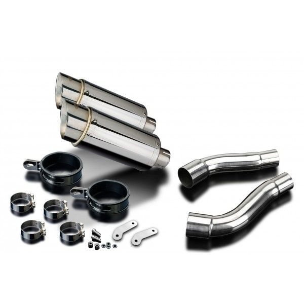 Delkevic slip-on kit Round RVS 200mm - Street Triple 675 (2007-2012)