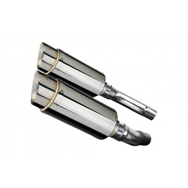 Delkevic slip-on kit Round RVS 200mm - Street Triple 675 (2007-2012)