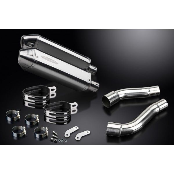 Delkevic slip-on kit Tri-Oval RVS 320mm - Street Triple 675 (2007-2012)