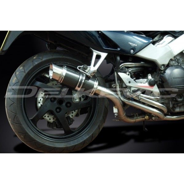 Delkevic volledig systeem Round Carbon 200mm - VFR800Fi (1998-2001)