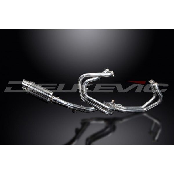 Delkevic volledig systeem Round Carbon 200mm - VFR800Fi (1998-2001)