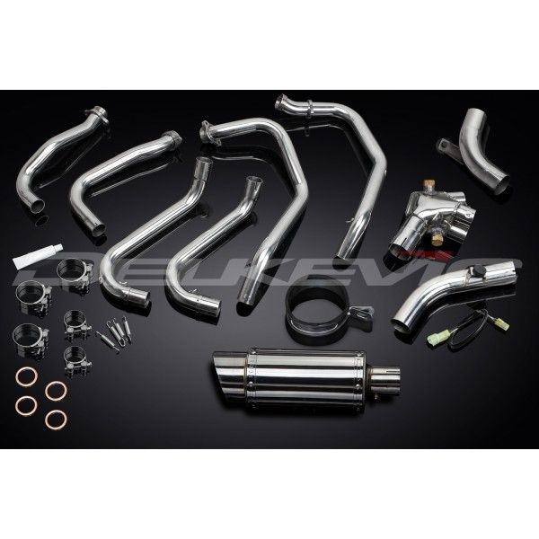 Delkevic volledig systeem Round RVS 200mm - VFR800Fi (1998-2001)