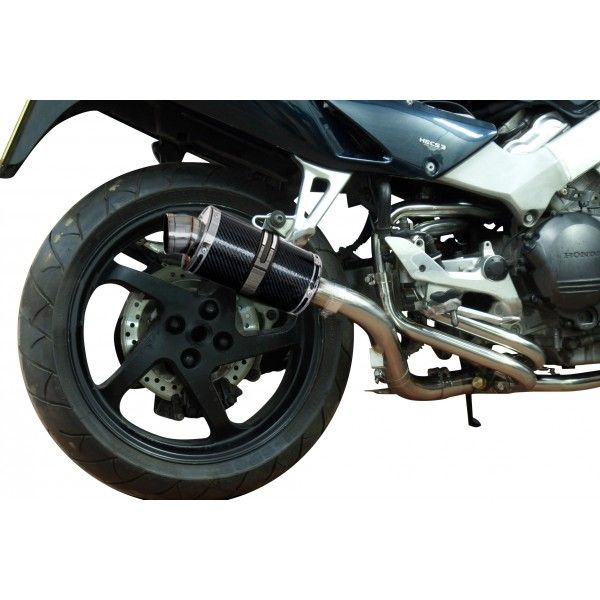 Delkevic volledig systeem Oval Carbon 225mm - VFR800Fi (1998-2001)