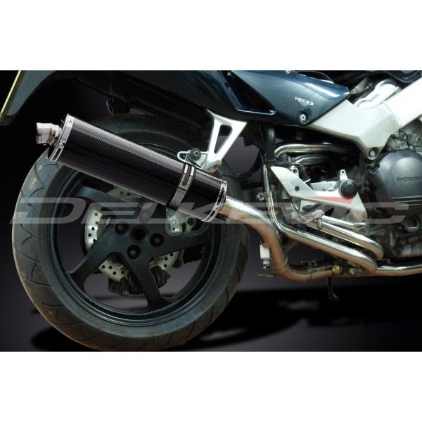 Delkevic volledig systeem Oval Carbon 450mm - VFR800Fi (1998-2001)