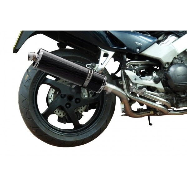 Delkevic volledig systeem Oval Carbon 450mm - VFR800Fi (1998-2001)