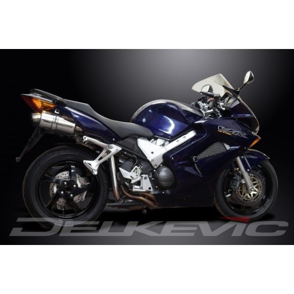 Delkevic volledig systeem Oval RVS 225mm - VFR800 VTec (2002-2013)