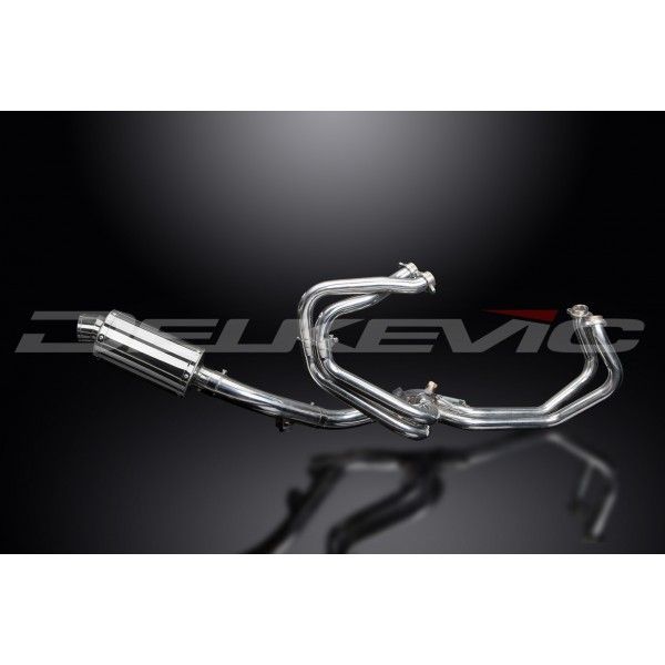 Delkevic volledig systeem Oval RVS 225mm - VFR800Fi (1998-2001)