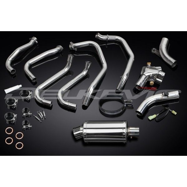 Delkevic volledig systeem Oval RVS 225mm - VFR800Fi (1998-2001)