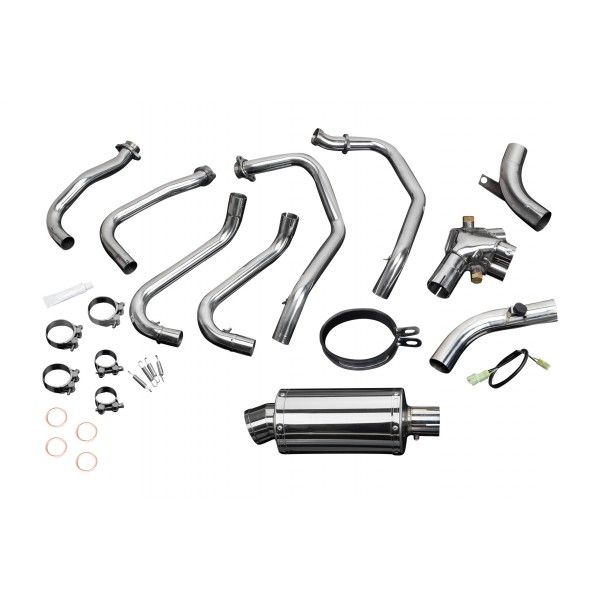 Delkevic volledig systeem Oval RVS 225mm - VFR800Fi (1998-2001)