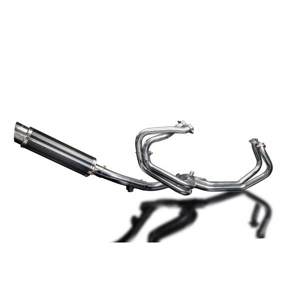 Delkevic volledig systeem Round Carbon 350mm - VFR800Fi (1998-2001)