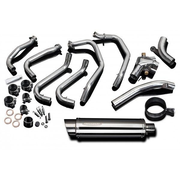 Delkevic volledig systeem Round RVS 350mm - VFR800Fi (1998-2001)