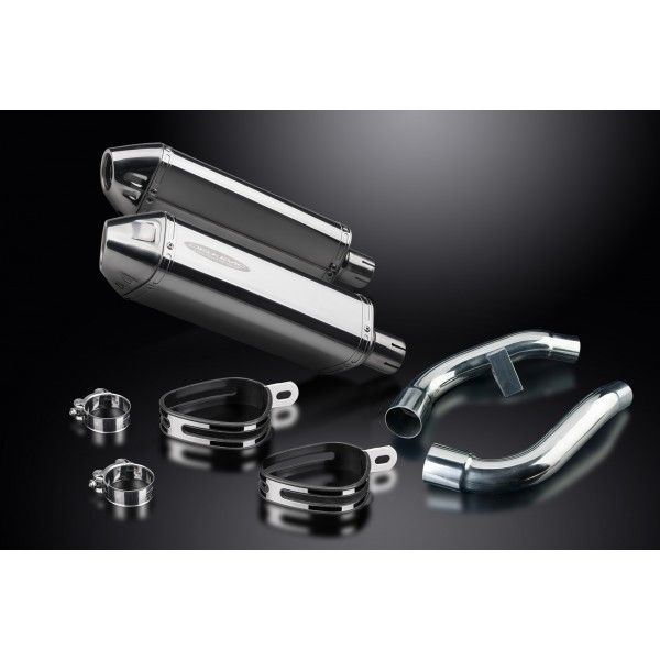 Delkevic slip-on kit Tri-Oval RVS 320mm (L+R) zonder E-keur Honda ST1100 PAN EUROPEAN 1989 - 2002