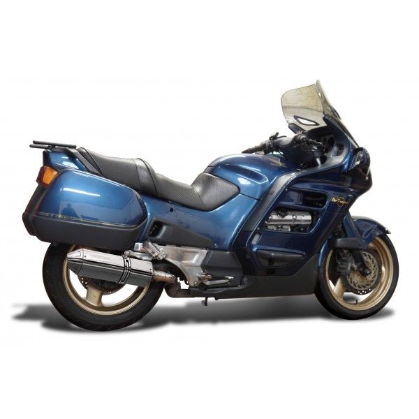 Delkevic slip-on kit Tri-Oval RVS 320mm (L+R) zonder E-keur Honda ST1100 PAN EUROPEAN 1989 - 2002