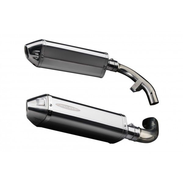 Delkevic slip-on kit Tri-Oval RVS 320mm (L+R) zonder E-keur Honda ST1100 PAN EUROPEAN 1989 - 2002