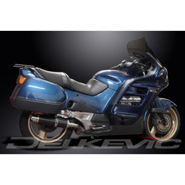 Delkevic slip-on kit Round Carbon 350mm - ST1100 PAN EUROPEAN 89-03