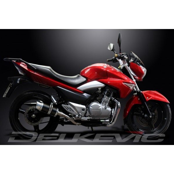 Delkevic slip-on kit Round Carbon 200mm - GW250 Inazuma (2012-2017)