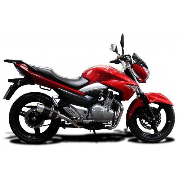 Delkevic slip-on kit Round Carbon 200mm - GW250 Inazuma (2012-2017)