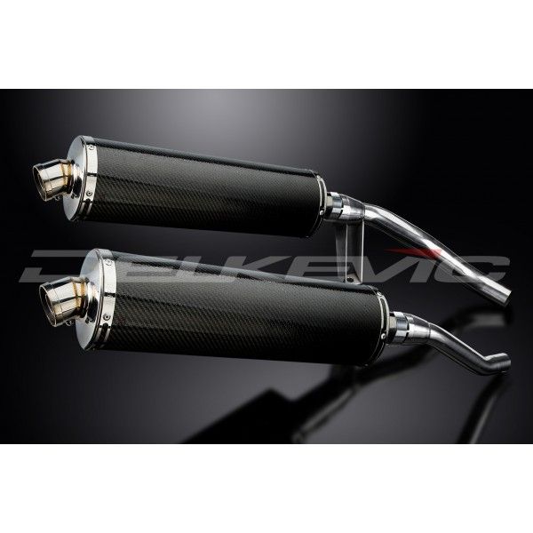 Delkevic slip-on kit Oval Carbon 450mm - GW250 Inazuma (2012-2017)