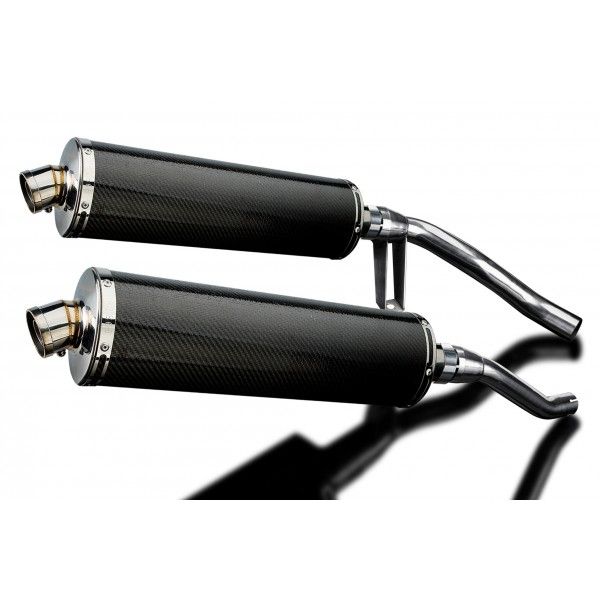 Delkevic slip-on kit Oval Carbon 450mm - GW250 Inazuma (2012-2017)