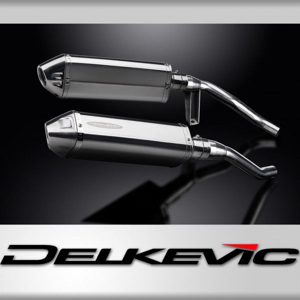 Delkevic slip-on kit Tri-Oval RVS 320mm - GW250 Inazuma (2012-2017)