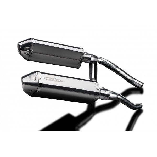 Delkevic slip-on kit Tri-Oval RVS 320mm - GW250 Inazuma (2012-2017)