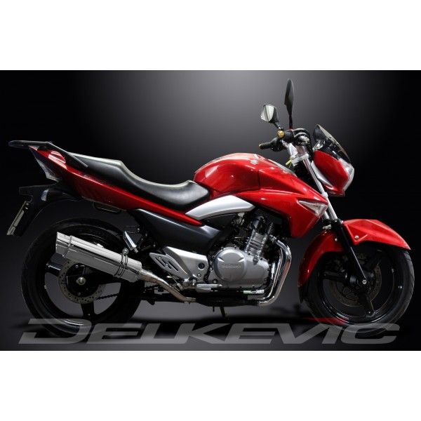 Delkevic slip-on kit Round RVS 350mm - GW250 Inazuma (2012-2017)