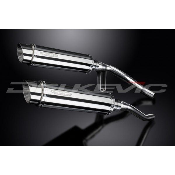 Delkevic slip-on kit Round RVS 350mm - GW250 Inazuma (2012-2017)